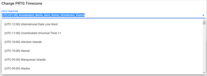 Timezone Options