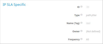 IP SLA Specific IP SLA Specific