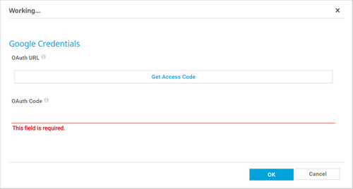 Google Credentials Google Credentials