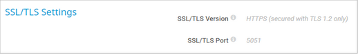 SSL/TLS Settings SSL/TLS Settings