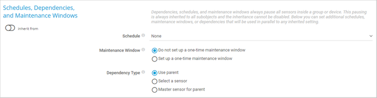 Schedules, Dependencies, and Maintenance Windows