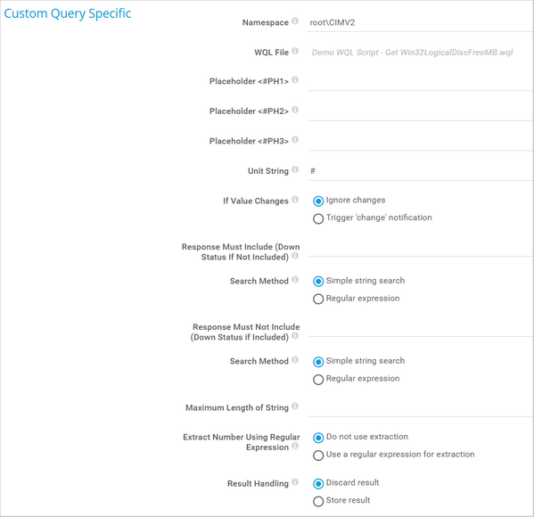Custom Query Specific